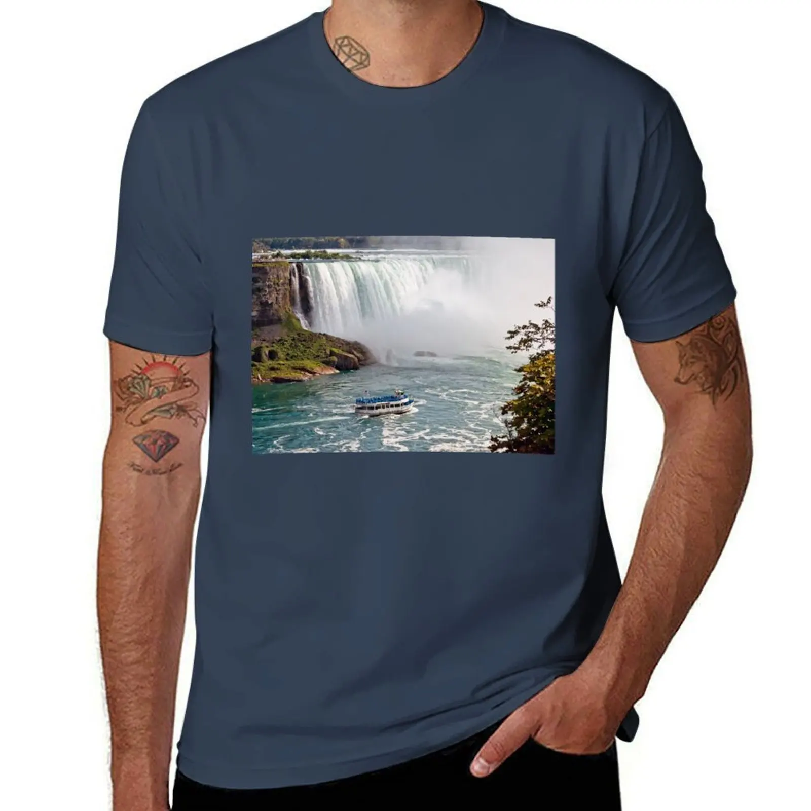 

Maid Of The Mist T-Shirt Work Basic Short Sleeve Top