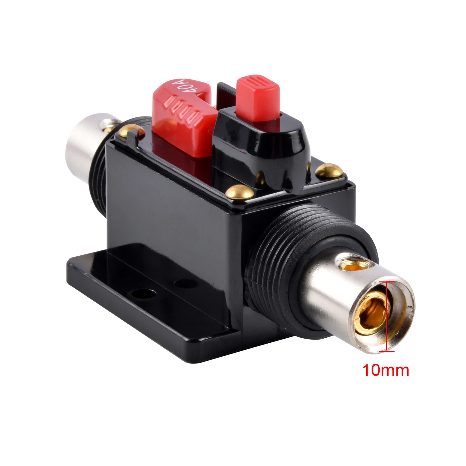 40A Circuit Breaker Fuse Reset 12-24V DC Manual Reset Inline Fuse Inverter Car Bike Audio Inline Fuse  Holder