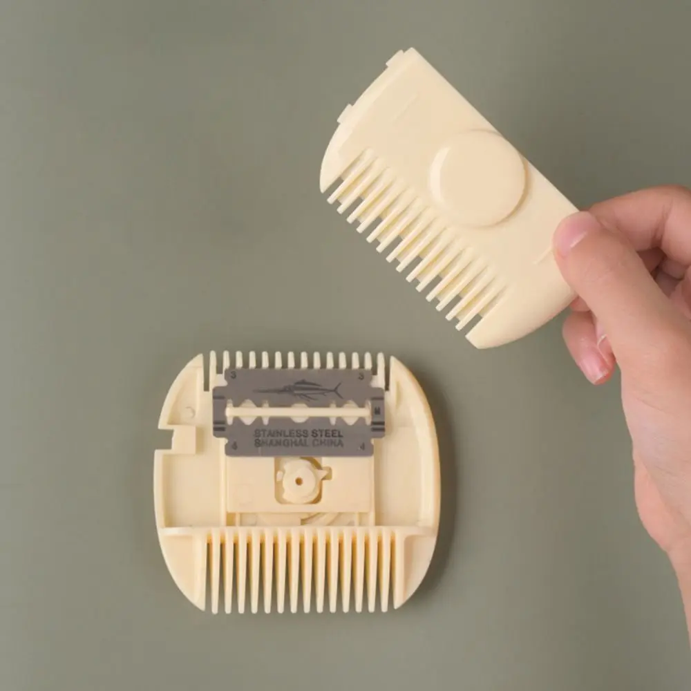 2 em 1 lâminas de pente de máquina de cortar cabelo substituíveis ferramenta de estilo pente de cabeleireiro lâminas ajustáveis diy aparador de franja