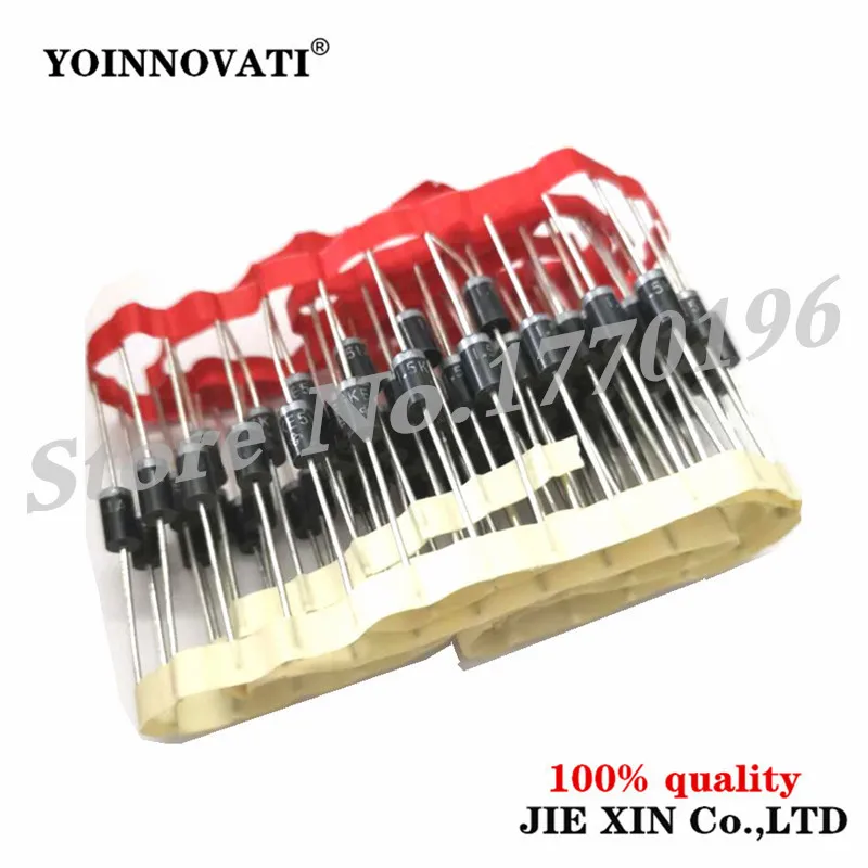 50PCS 1N5919BRLG 1N5919BR 1N5919B 1N5919 ON DO-41 DIODE ZENER 5.6V 3W AXIAL Voltage Regulators