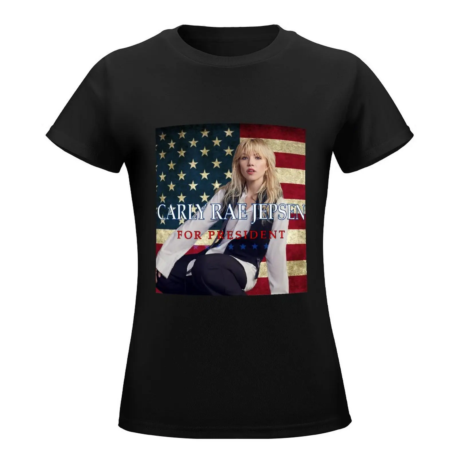 Carly For President 2024 T-Shirt summer tops vintage clothes funny kawaii clothes tight shirts for Women