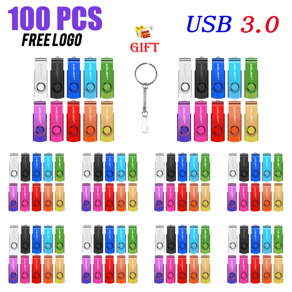 

100PCS Lot USB3.0 High Speed Pen Drive 128GB Business Gift Memory Stick 64GB Free Custom Logo USB 3.0 Flash Drive 32GB 16GB 8GB