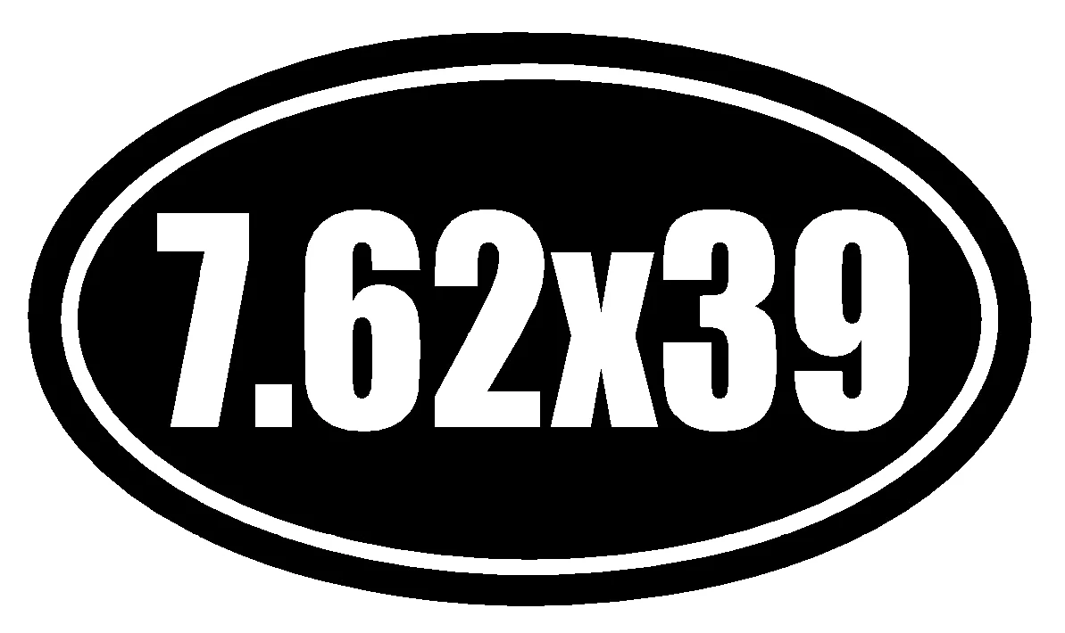 7.62x39 ไวนิล Decal สติกเกอร์รถกันชนปืน Ak-47 กระสุน Assault RIFLE