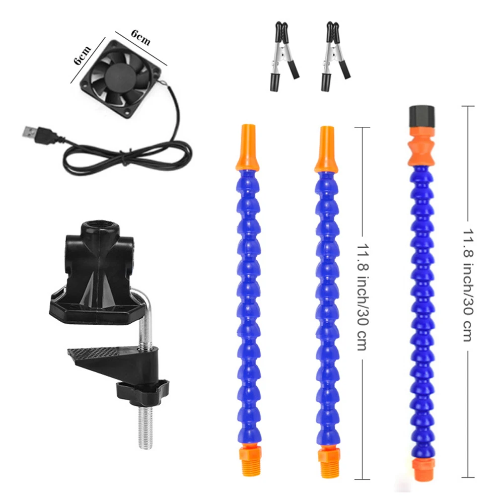 Flexible Arm Clamp Approx. 15*15*5cm Table Clamp Bracket Precision Cut Base Removable Clip Removable Feet Six Flexible Arms