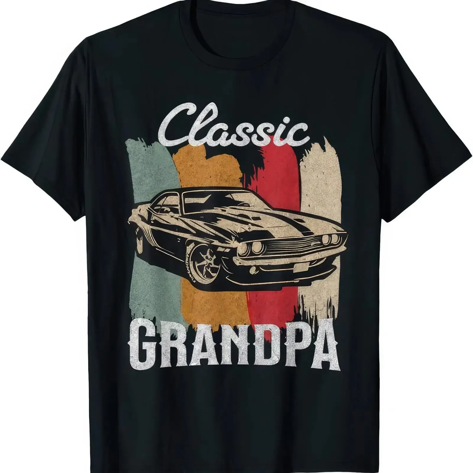 Lustiges T Shirt Opa Oldtimer Grafik Vintage Autoliebhaber Papa vintage Washed Stretched homme Unisex Slightly Versatile