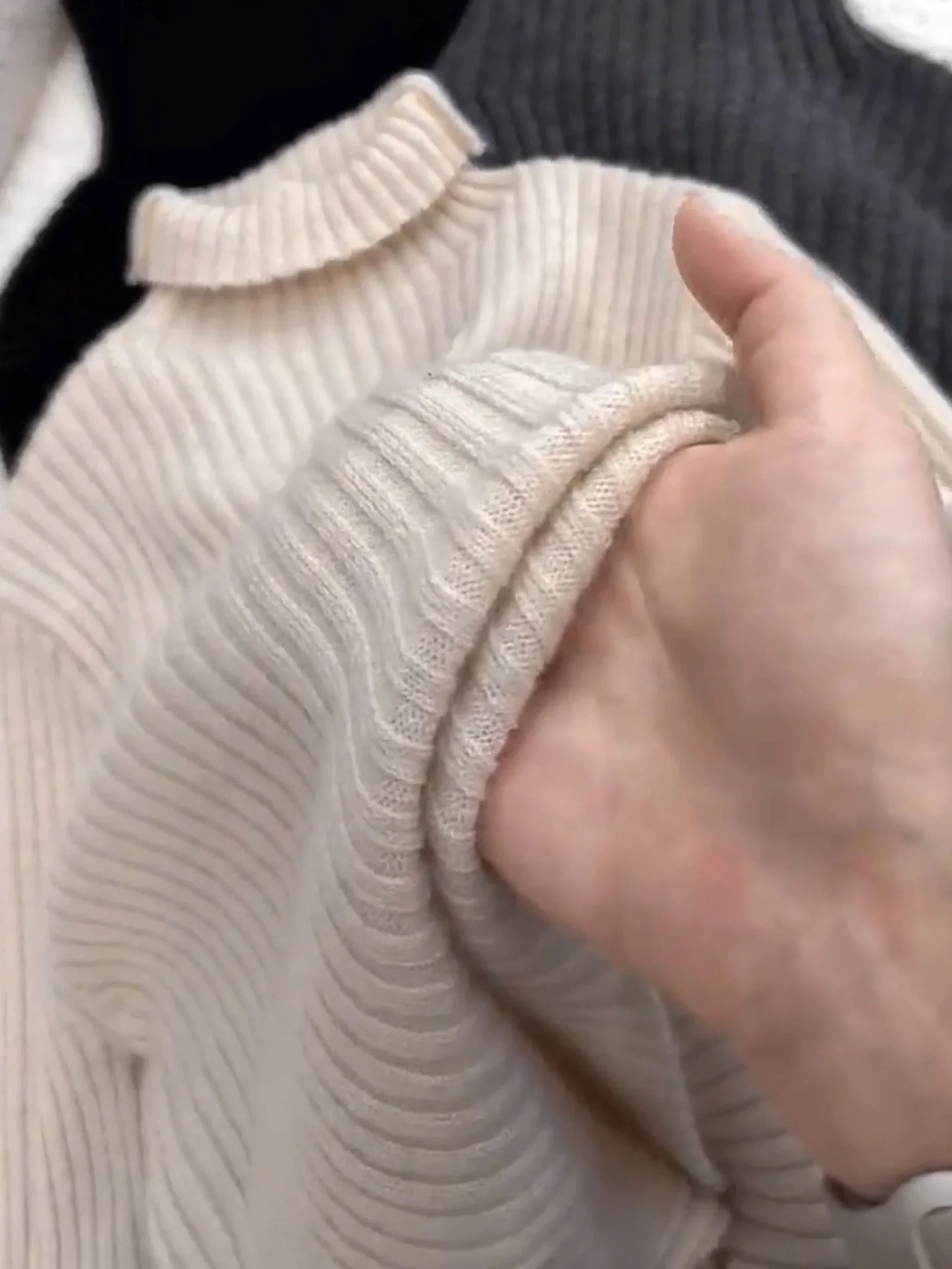 Ele High Ne Camere Sweater Casual Long Sve Overhead Pure Color Winter Knitted Top Women's Skin-friendly Versatile