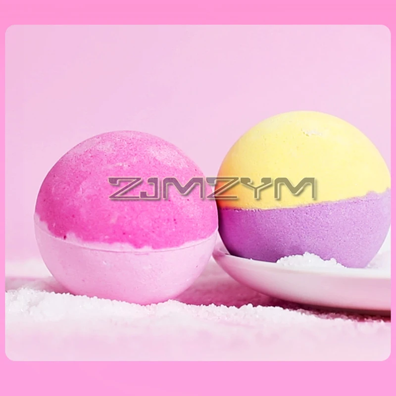 كرات ملح حمام متفجرة ، تحكم في الزيت ، تقشير الزيت العطري ، كرة حمام علاج بالروائح العطرية ، لونين ، g, 5 ks