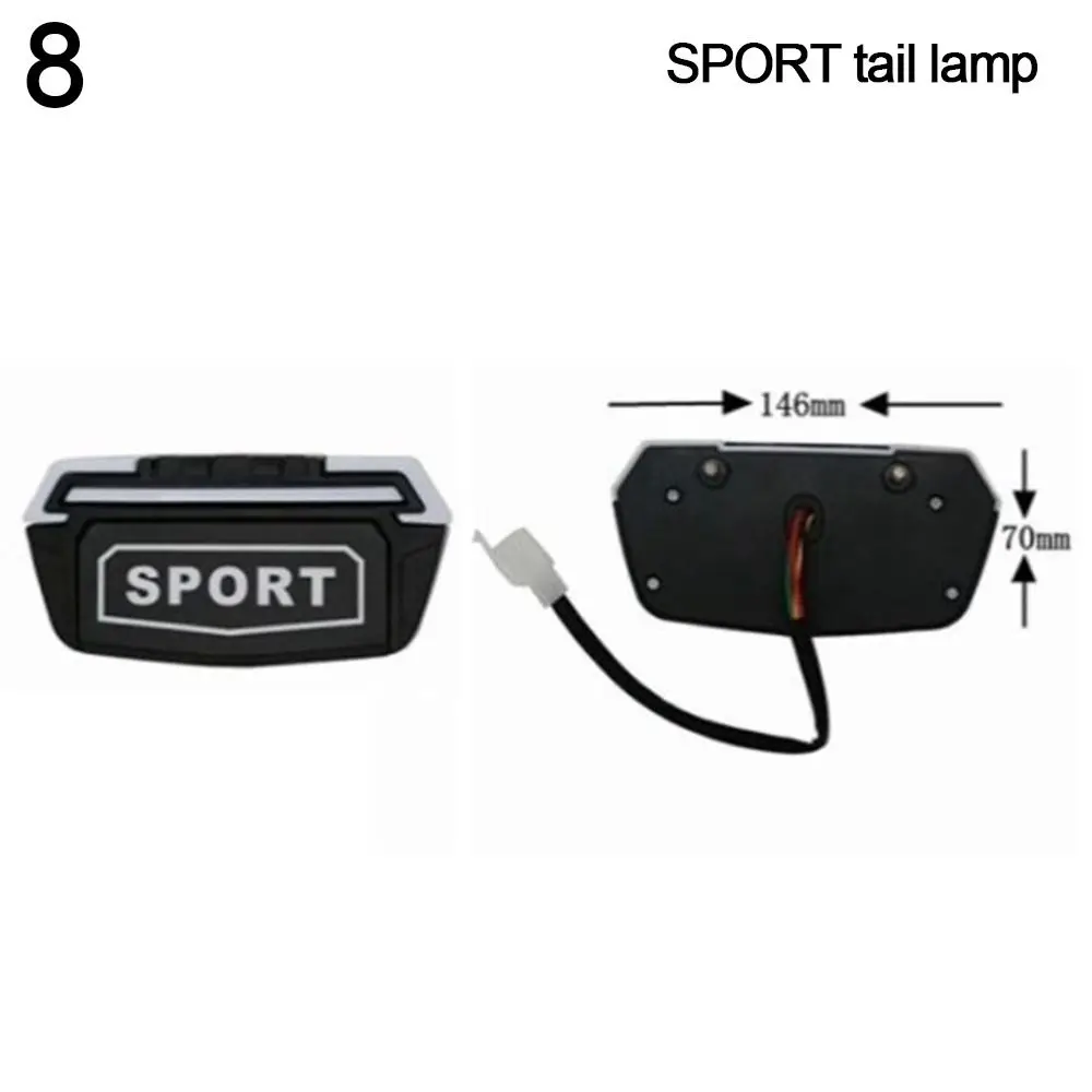 

Новый задний фонарь, водонепроницаемый разъем, ночник для электронного скутера, светильник для электрического велосипеда, задний фонарь для электронного велосипеда, задний фонарь для велосипеда