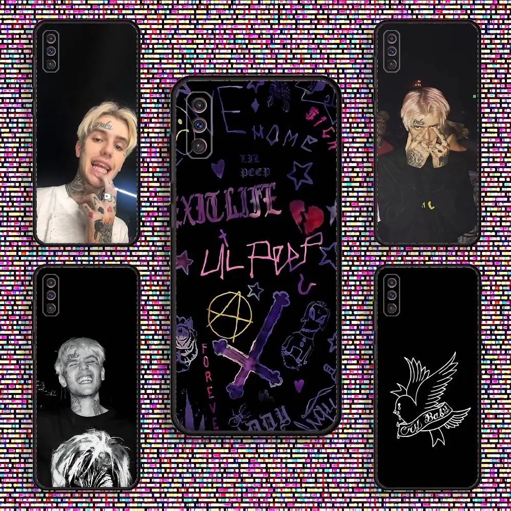 

Lil Peep Star Shopping Phone Case For Samsung S 25,24,23,22,30,21,10,9,Ultra,Plus,Lite,FE,4,5 G Black Soft Case