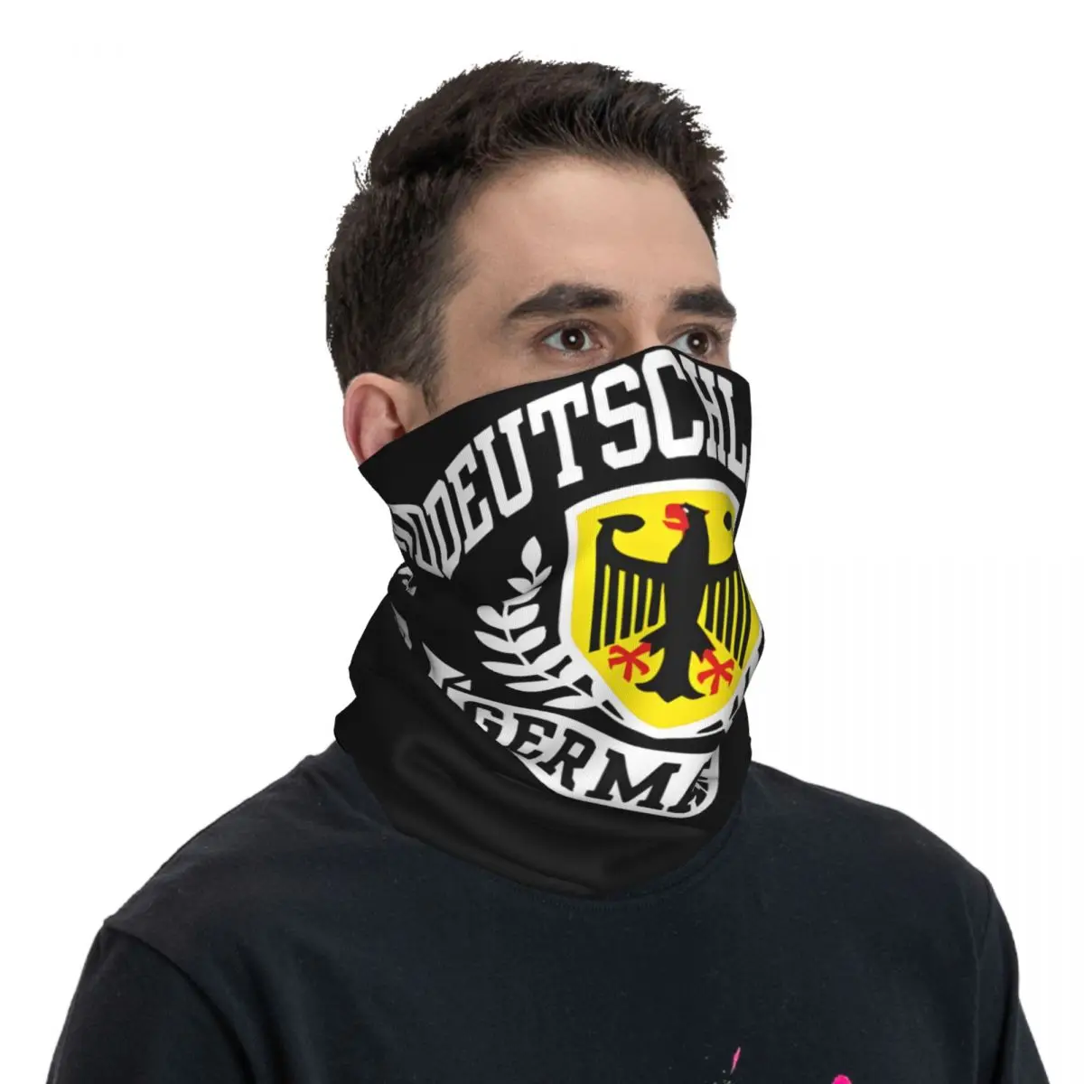 Fabulous Germany Bandana Neck Gaiter Printed Motorcycle Club Wrap Scarf Multi-use Cycling Riding Unisex Adult Breathable