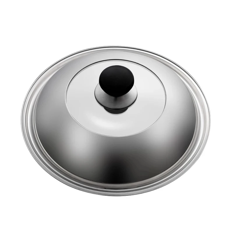 Universal de acero inoxidable 304 para utensilios de cocina 30 32 34 36 cm, cubierta para freír ollas y tapa de sartén de hierro fundido, tapa universal para ollas y sartenes