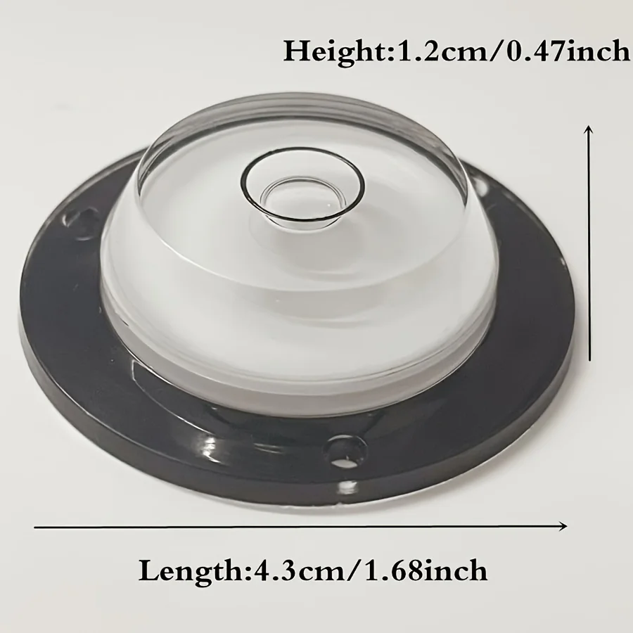 3Pcs Green or White Optional, Base with Holes for Fixing, Bubble Level, Multi-Directional Level for Home Cameras, Tripods, Furniture, Wall Paintings, Measuring Instruments, Layout Tools, Etc