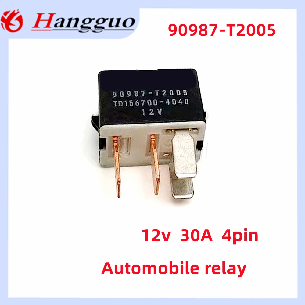 2PCS Original 90987-T2005 4pin 30A 12V For Toyota Crown Reiz Corolla Highlander fog lamp relay ignition relay Automotive relay