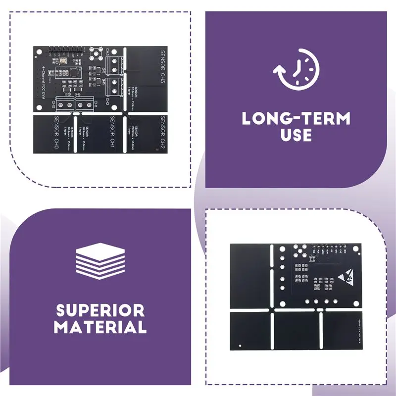 B29C-FDC2214 Module(With 4 Touch Points) For Gesture Recognition, Paper Counting, Liquid Level Measurement Capacitive Sensor