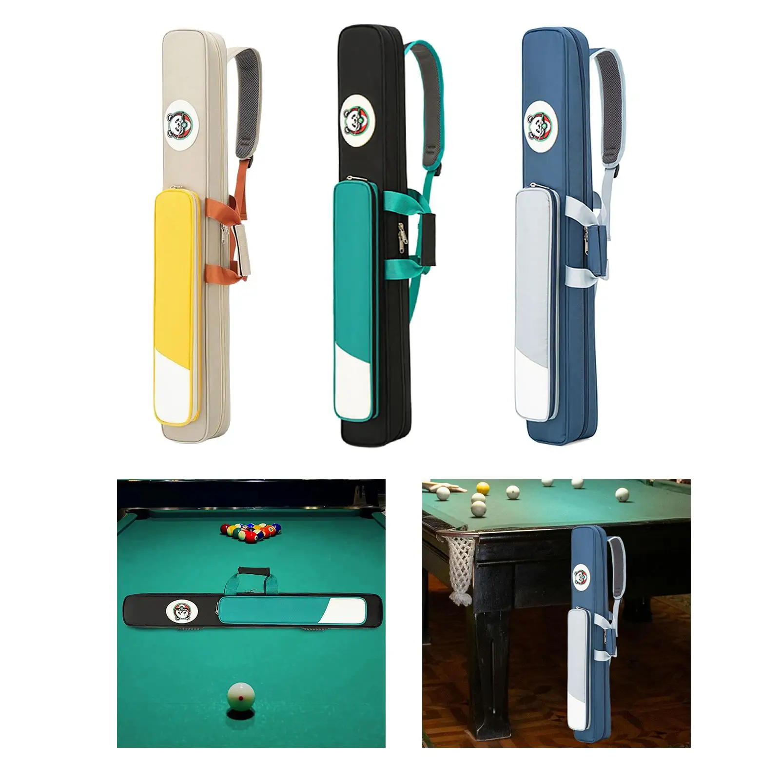 

Pool Cues Case 5 Holes with Zipper Organizing Equipment Portable Container Billiard Pole Rod Box Billiard Pool Cue Carrying Bag