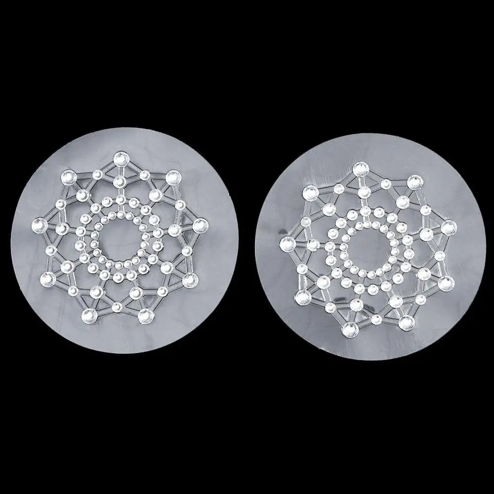 Pasties Bras Bra สติกเกอร์หัวนมที่มองไม่เห็นกลีบทรวงอกสติกเกอร์เต้านม Bra Pad Rhinestone ฝาครอบหัวนม