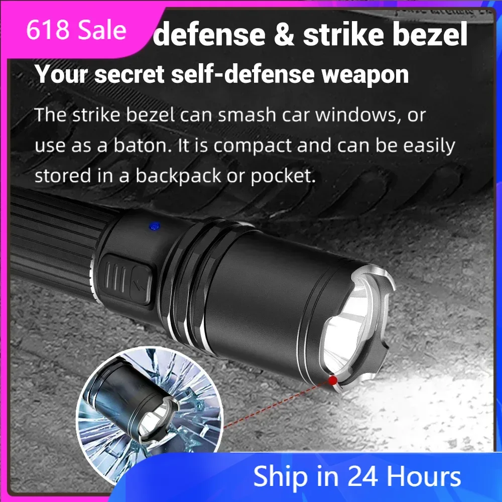 

Klarus A1 Pro Rechargeable Flashlight With USB charging LED Lantern Tactical Flashlight 18650 Torch 1300LM 230Meters IPX6 Hiking