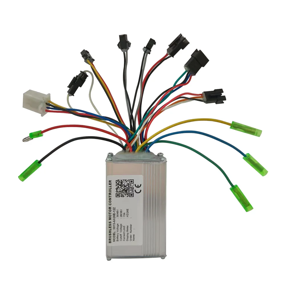

36V 48V Ebike Brushless Motor Controller X813-AA26E-12Z 15A for KD26E Protocols Electric Scooters MTB Fat Bikes Accessories