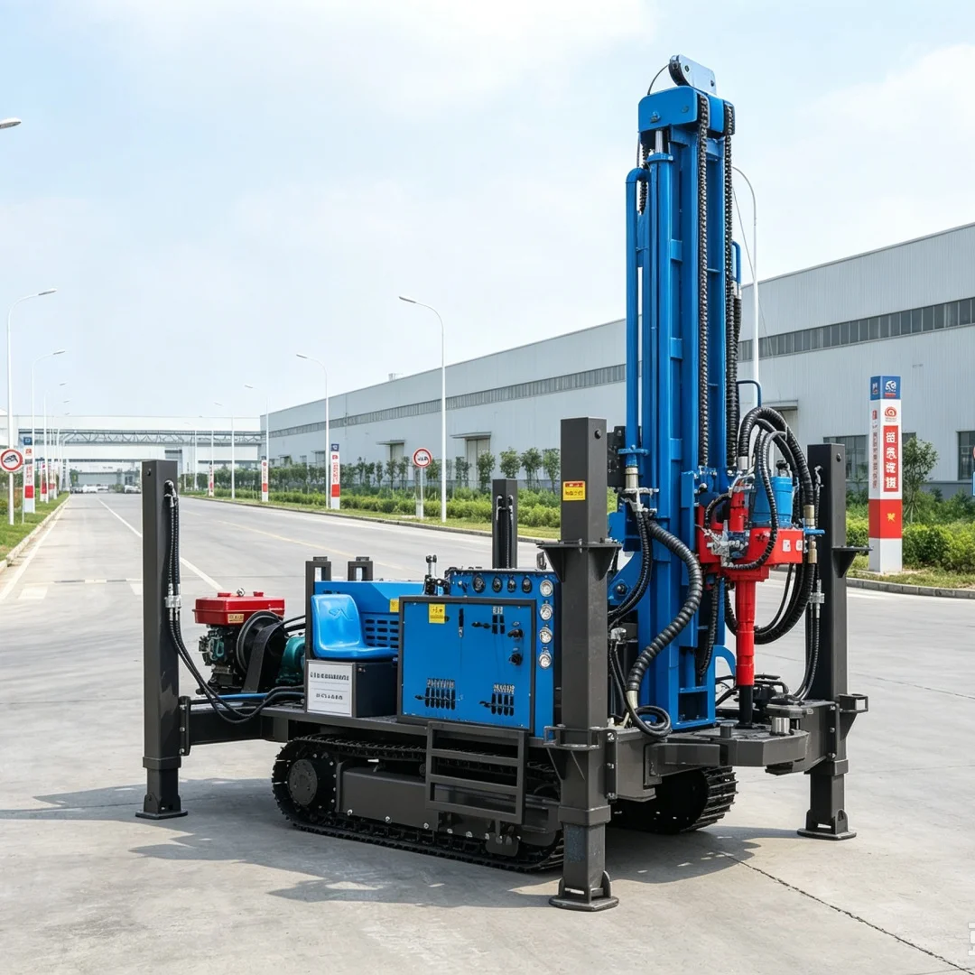 Customized Water Well Drilling Rig, Deep Water Well Machinery for Construction Sites & Field, Agricultural Water‑supply Drilling