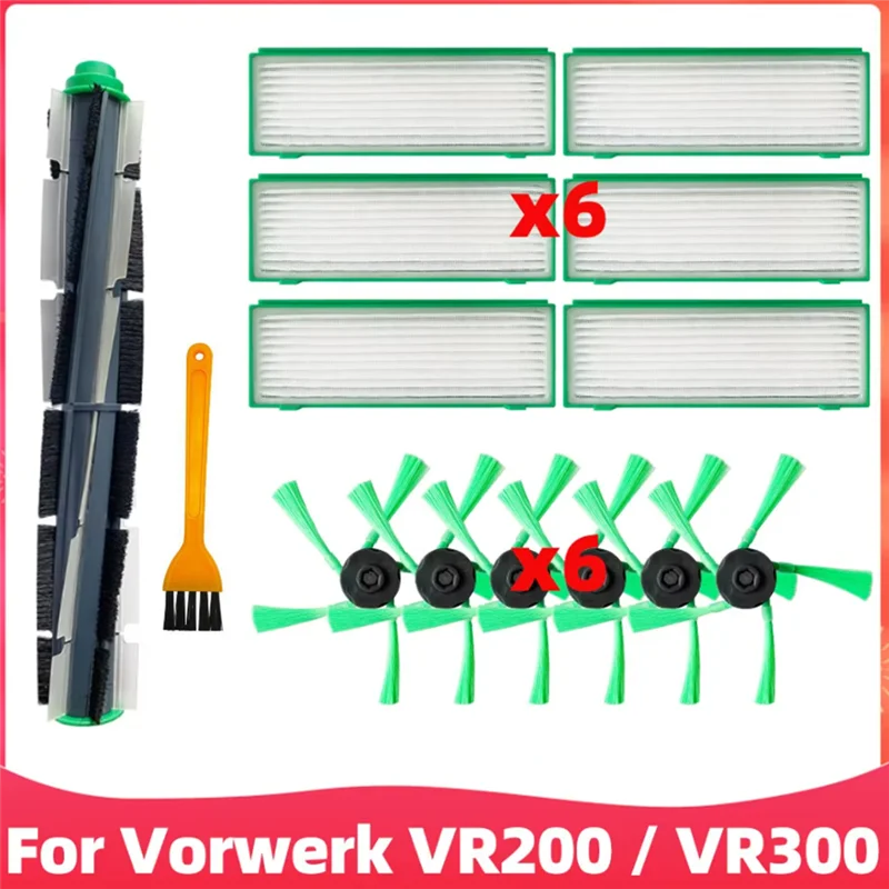 Акция! Для Vorwerk Kobold VR200 VR300 аксессуары для подметальных машин, основная боковая щетка, фильтр, необходимые вакуумные аксессуары