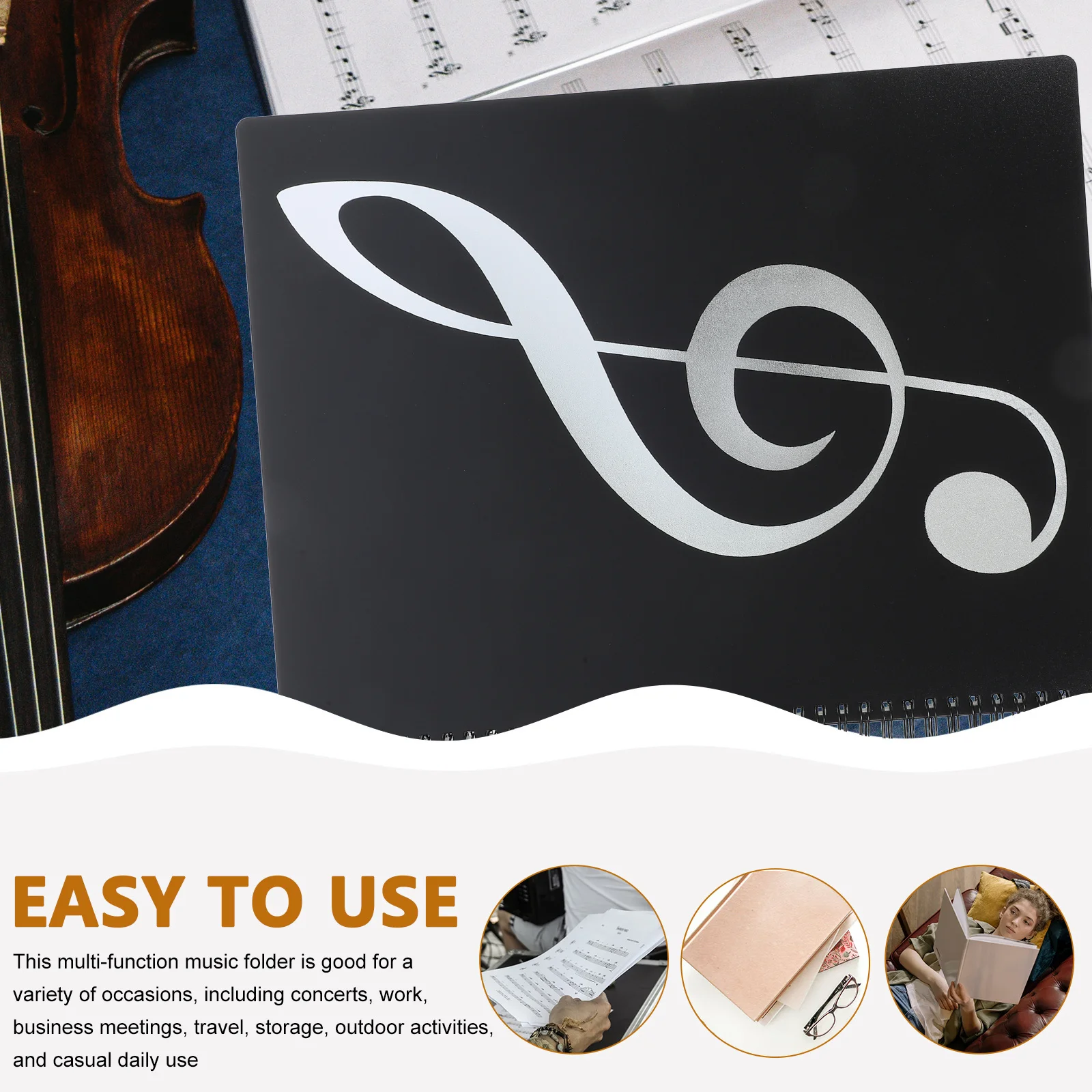 

A4 Sheet Binder For Teachers Students Office Document Holder Portable File Organizer Storage Sheet Folder