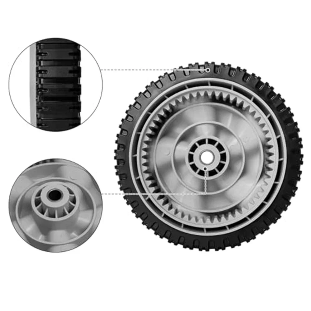 Lawn Mower Parts 8 Inch Mower Wheels Lawn Mowing Easy Installation Process High Performance Wheels Easy Installation Lawn Wheels