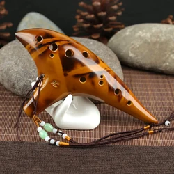 Ceramic Ocarina 12 Hole Alto C Key AC Ocarinas Zelda Instrument Professional Ocarina of Time Orff Instruments with Accessories