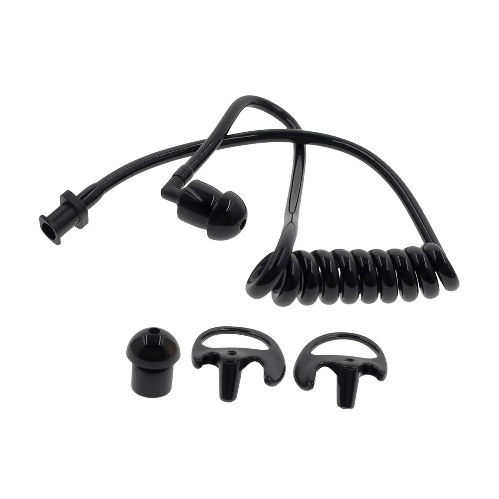 Acoustic Coil Tube Replacement Professional Noise Reduction for Radio Earpiece Coil Tube Earbud Audio Kit