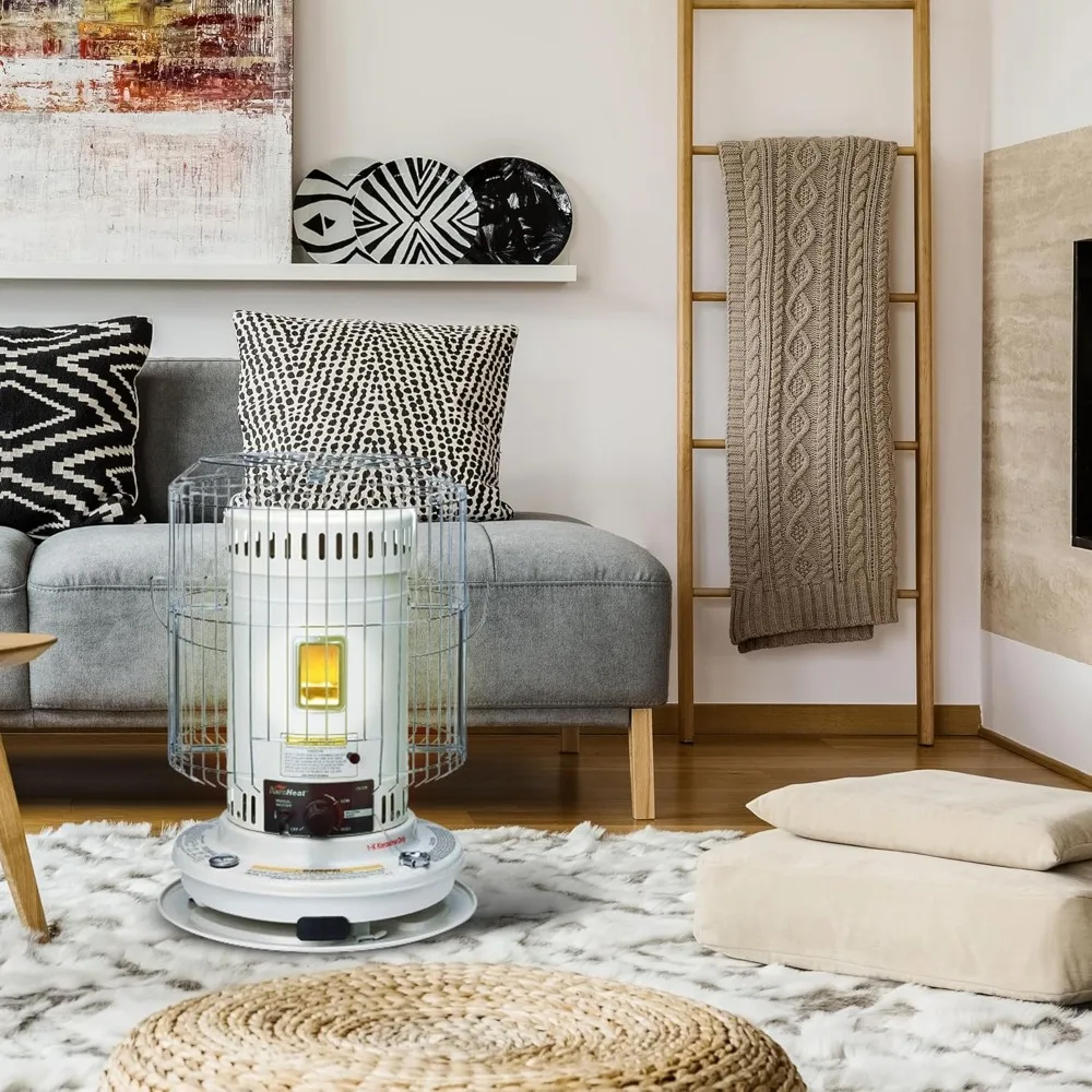 سخان الكيروسين الداخلي والخارجي من Sengoku، 23,500 وحدة حرارية بريطانية، للاستخدام المحمول، أبيض - سخان مساحة لاسلكي للمنزل، المرآب، الطابق السفلي، و