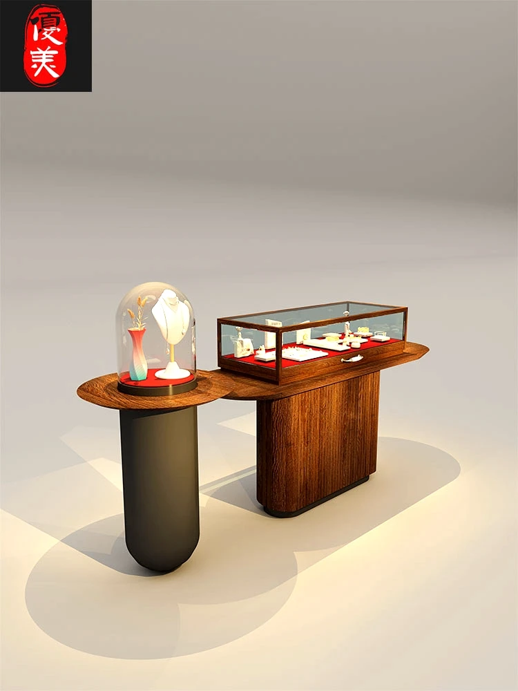 Glass counter, table, display cabinet, museum, antique jewelry store, clothing, sample customization of Zhongdao exhibition hall