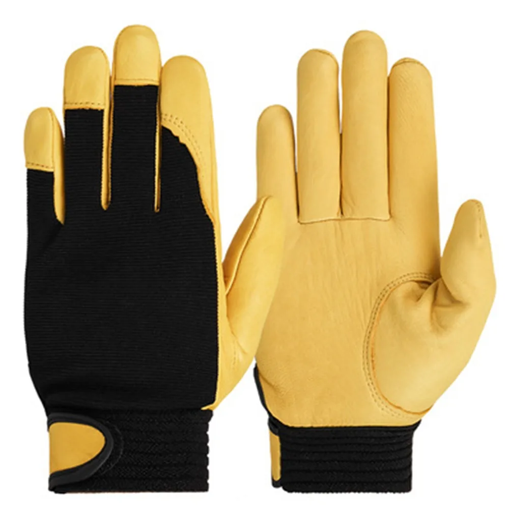 

Thickened Labor Insurance Gloves Wear-Resistant Flex Grip Leather Work Gloves Comfortable Industrial Gloves Sport Driver