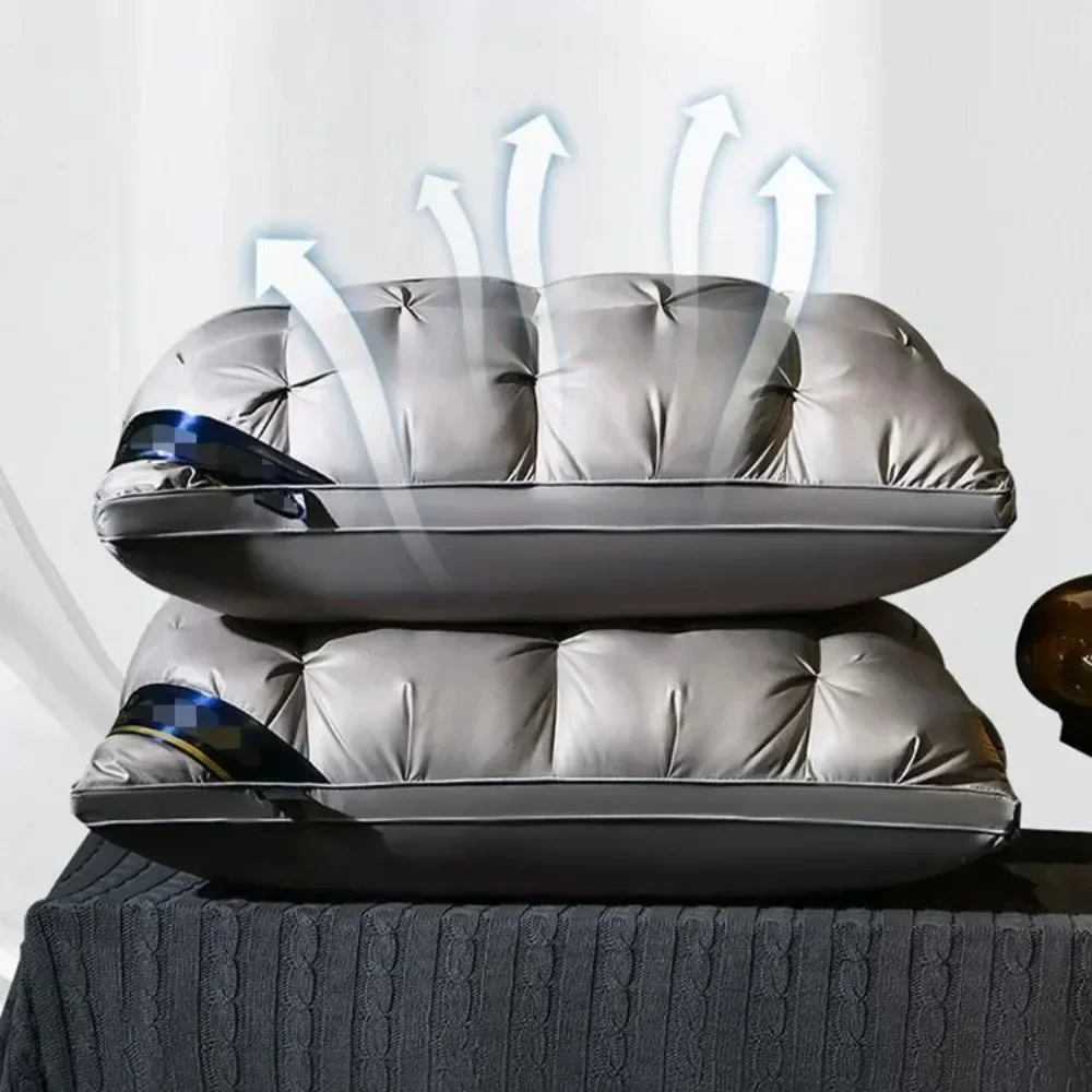 

Orthopedic Neck Pillow Bedding High Elastic Soft Porosity For Hotel Household Protect Neck To Help Sleep and Washable Pillows