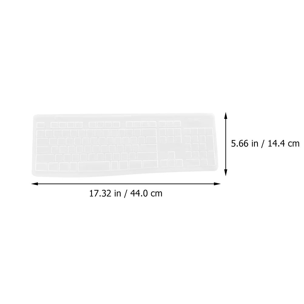 2 قطعة طبقة رقيقة واقية للوحة المفاتيح لـ Mk270 غطاء سيليكون مقاوم للماء مقاوم للغبار وخفيف الوزن ملحقات لوحة المفاتيح كتابة مريحة #1