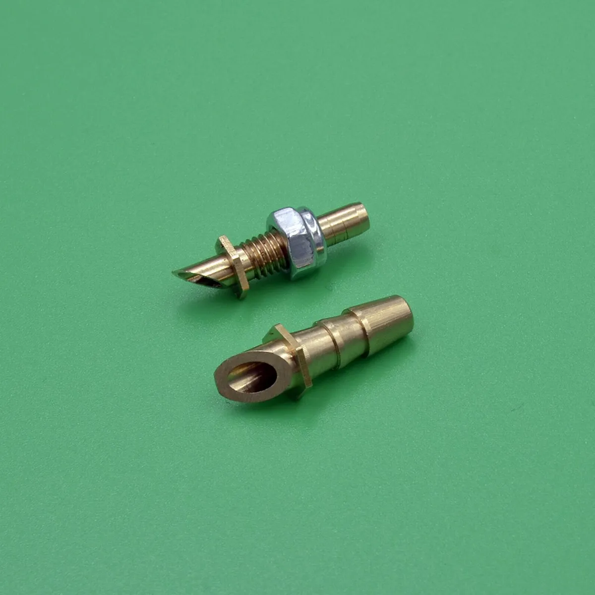 2PCS Copper Water Nozzle M5 Water Cooling Nozzle Brass Stern Water Mouth M5 Inlet Nipple Faucet for RC Boats Cooling System