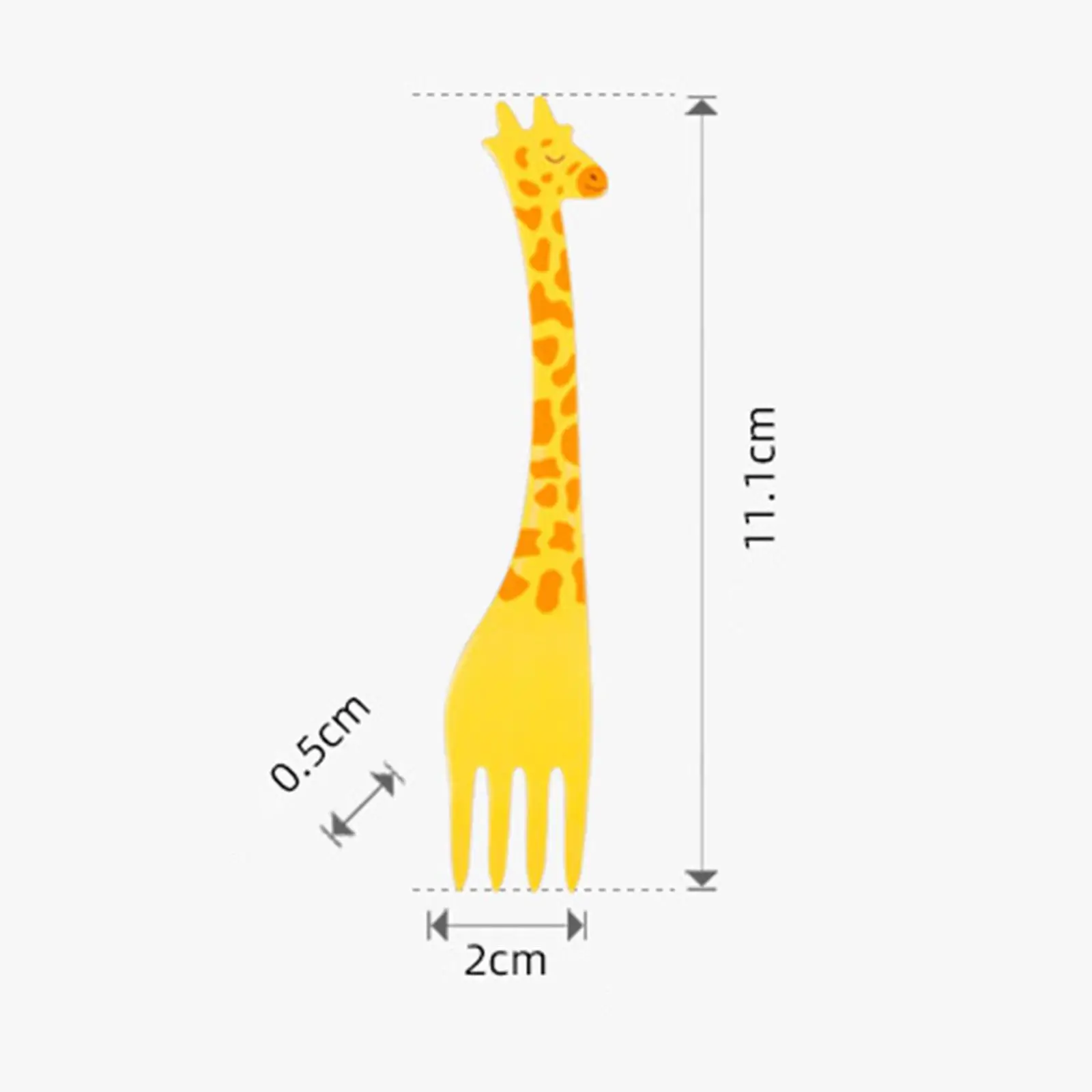 12 Pieces Giraffe Fruit Forks Multipurpose Cute Party Supplies Fruit Picks Dessert Forks for Cakes Party Sandwich Pastry Cheeses