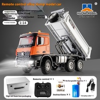 Huina 1598 1/14 2.4G RC full proportion 14CH semi alloy transport dump truck 1598 Remote control truck model adult boy toy