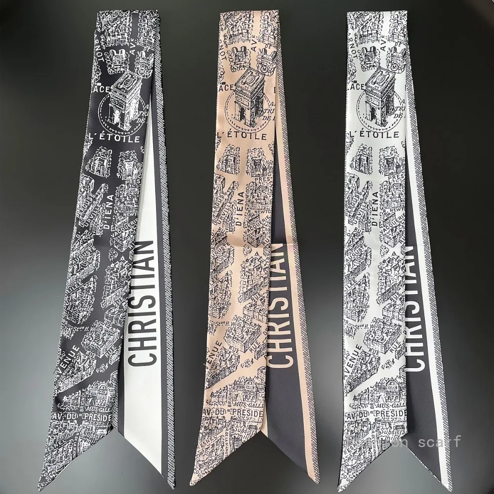 Tarot New Four-season Versatile Construction Girls Wrap Bag Ribbon Streamer Small Scarf Wholesale Bag Die Luxury Gift image 6