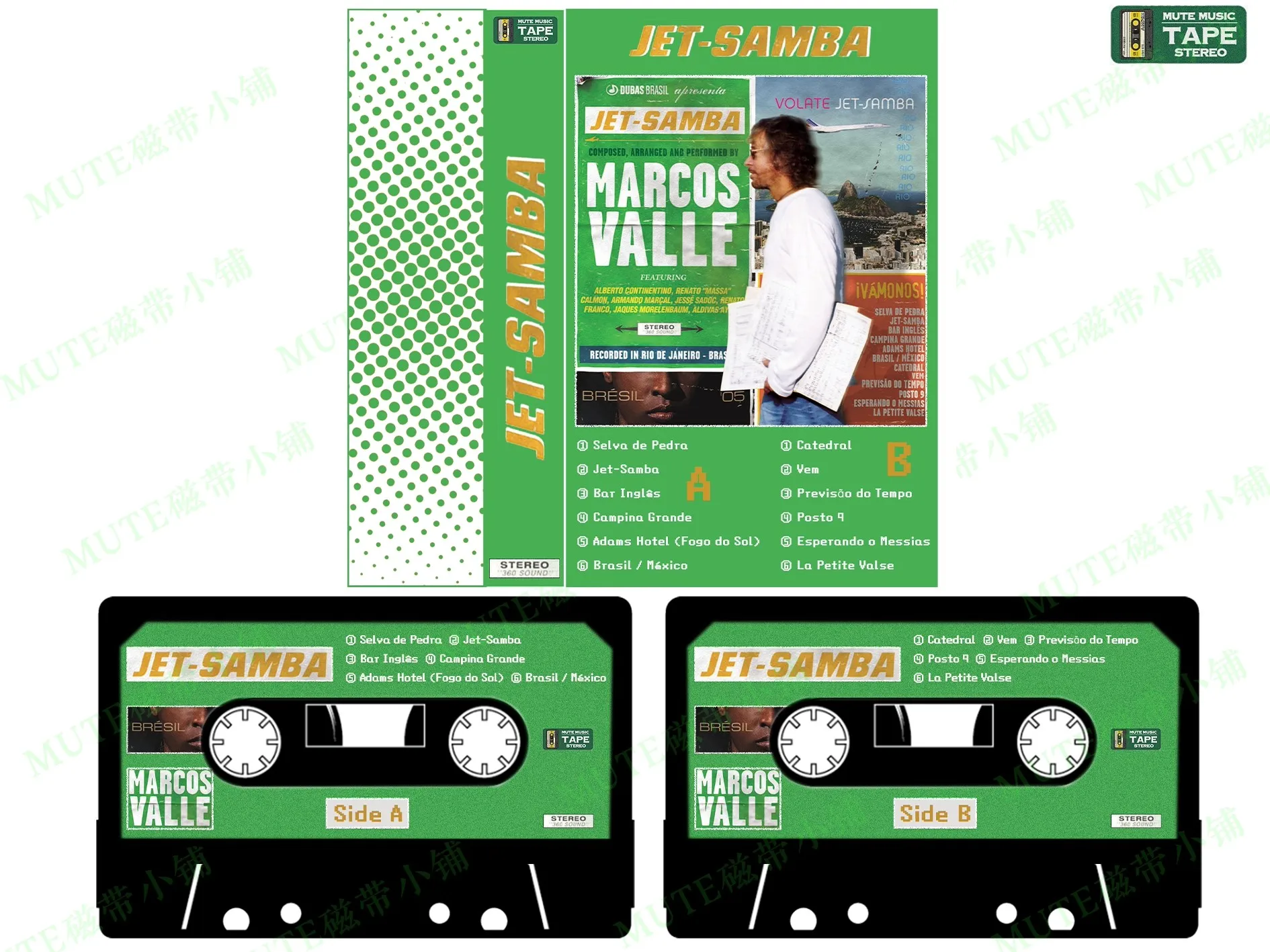 

Jazz Marcos Valle Music Tape Jet-Samba Album Campina Grande Cassettes Cosplay Walkman Car Recorder Soundtracks Box Party Music