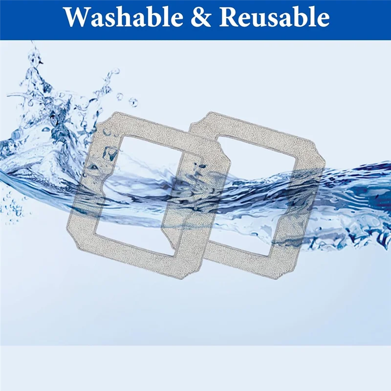 

A78E-Mop Cloth Rag 10Pcs For Ecovacs Winbot Mini W-CC02-0012 Mop Replacement For Windows Stains, Dust