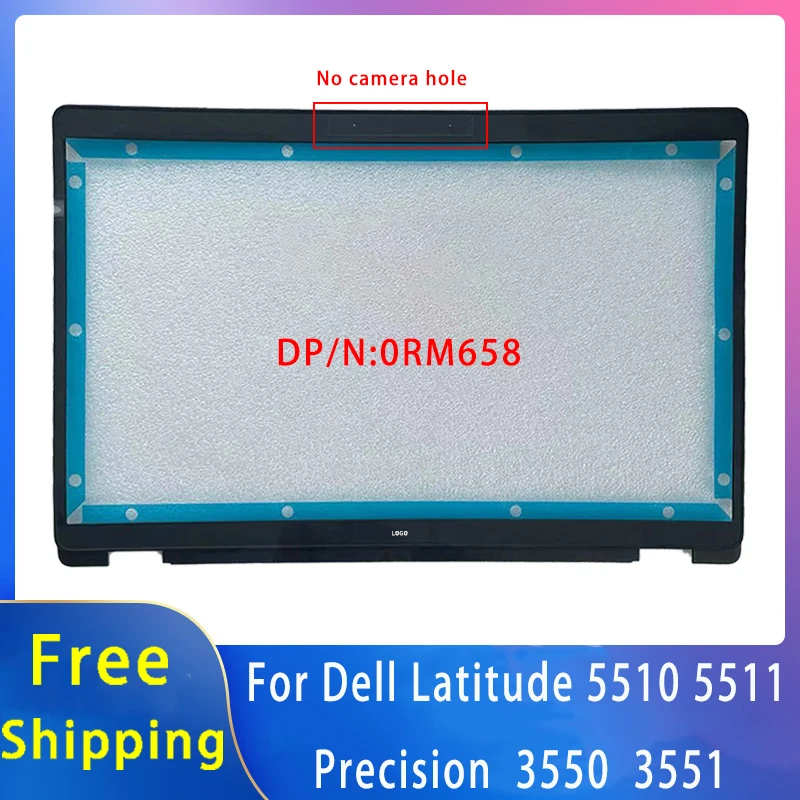 

Новинка для Dell Latitude 5510 5511 Precision 3550 3551; Сменные аксессуары для ноутбука, передняя панель с логотипом 0RM658