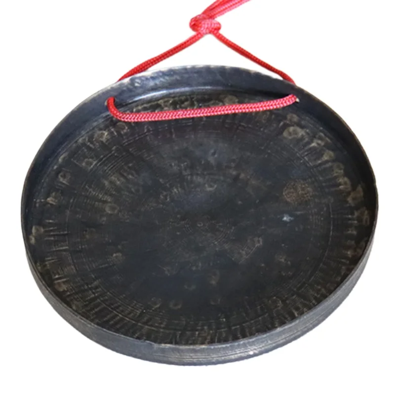Bronze Gong Handmade Flat Bottomed Gongs Meditation Low Volume Samll Gong Instrument China Musical Instruments Percussion