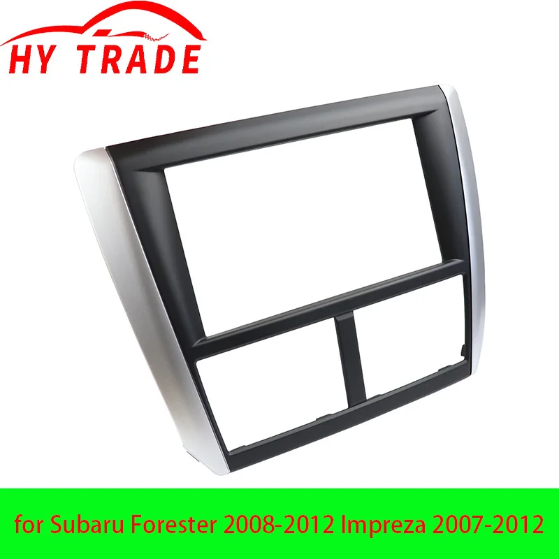 

Double 2 Din Car Radio Fascia for Subaru Forester 2008-2012 Impreza 2007-2012 Stereo Panel Dash CD Trim Installation Kit Frame