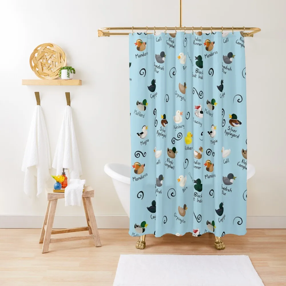 Ducks Ducks Ducks Shower Curtain Accessories For Shower And Services Waterproof Shower Curtain