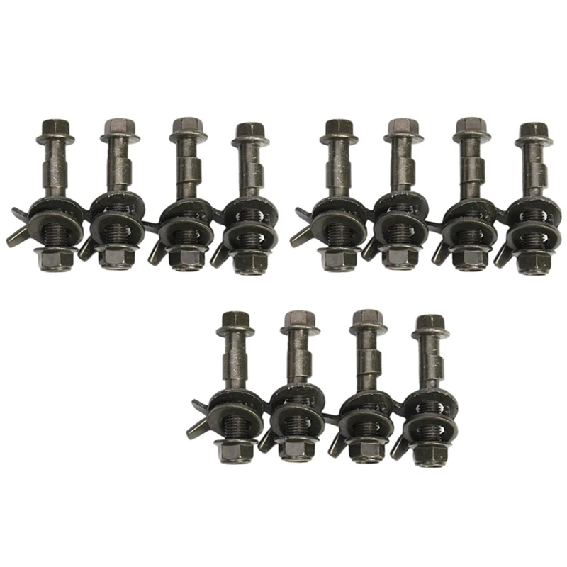 

12Pcs 14Mm Steel Car Four Wheel Alignment Adjustable Camber Bolts 10.9 Intensity