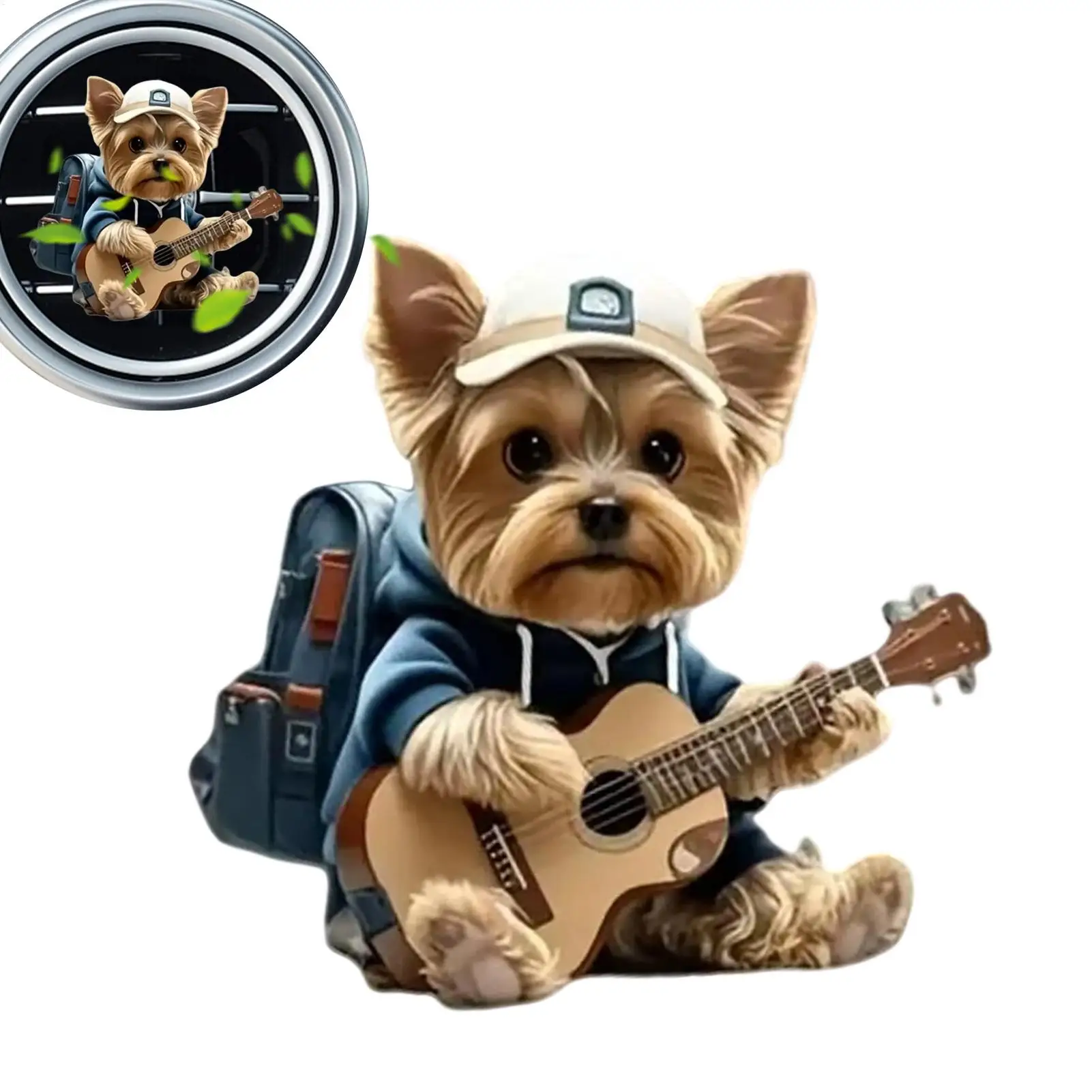 Dog-Shaped Car Vent Air Freshener, Cute 2D Flat Acrylic Diffuser with Long-Lasting Fragrance, Decorative Odor Eliminator for Car