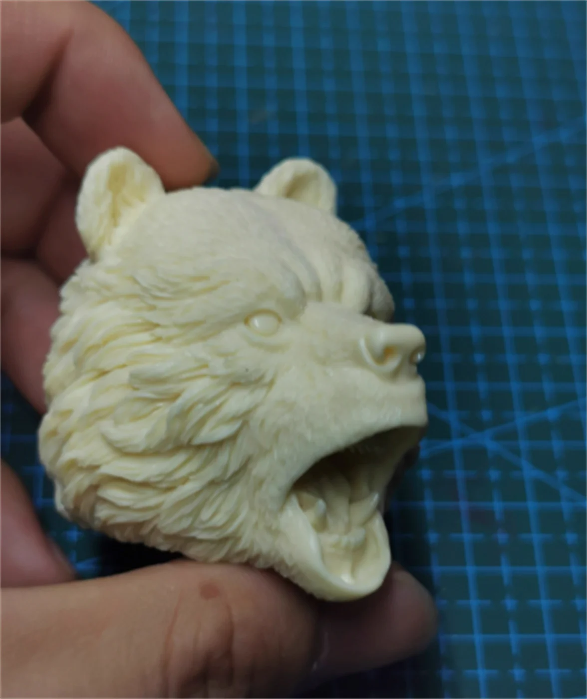 3D   1/6 Bear Roaring Animal Soldier Head Carving open mouth  Model Model   PVC Soldier  Model 1/6 Scale Action Figure Body Toys