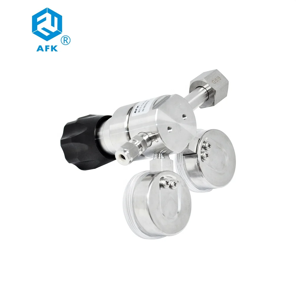 الأرجون الهيدروجين البروبان Co2 منظم غاز الأكسجين مع مقياس 3000psi/200bar 316ss مرحلة واحدة مفتاح ضغط #6
