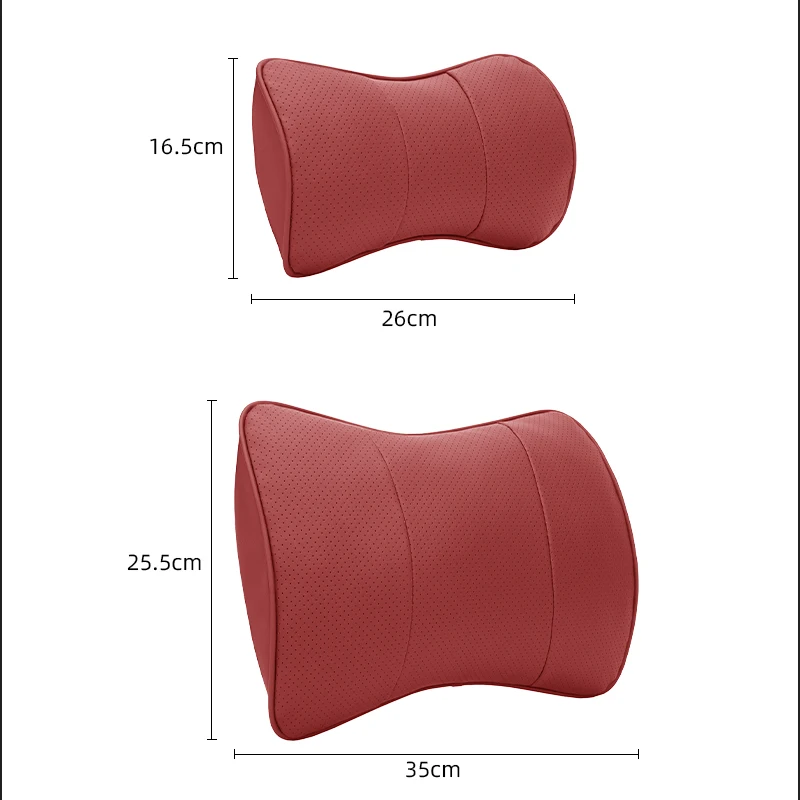 Leather Fabric Seat Backrest Cushion For Maserati Quattroporte GranTurismo MC20 Car Neck Pillow Headrest Lumbar Support Pillows