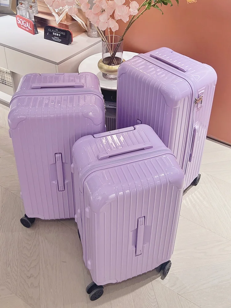 Extra Large Busin Travel Suitcase Password Lo Coded Carry-On Bag Faionable Polyester  Wheel Sle Universal Rollers