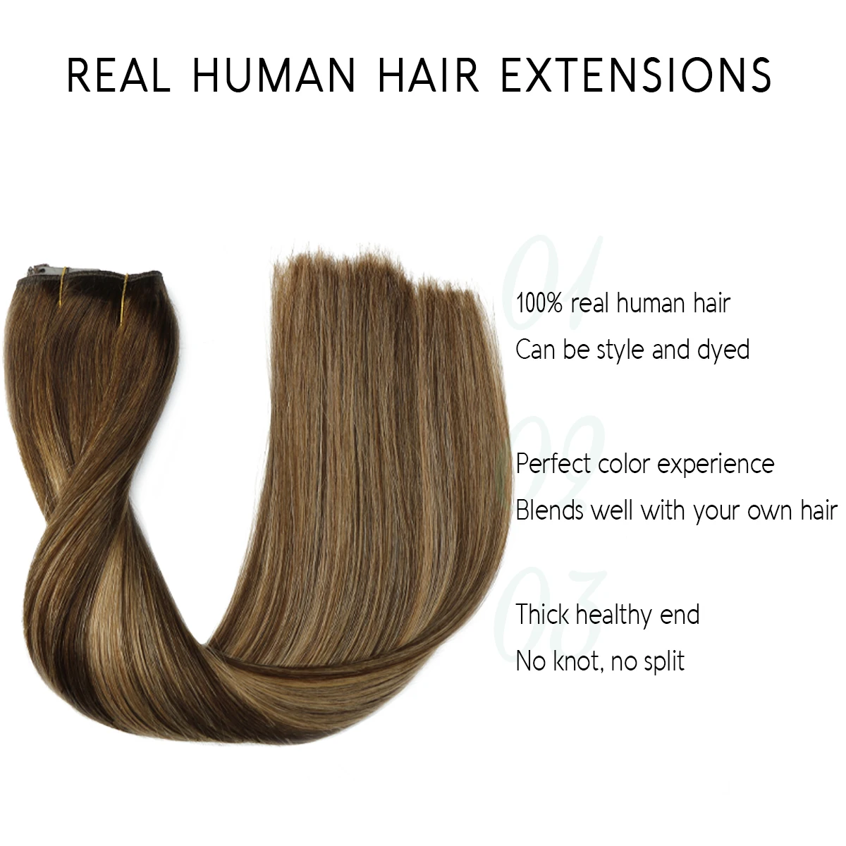 【NEW】VINBAO Halo Hair Extensions Invisible Wire Hair Extensions Real Human Hair Secret Wire Hair Extensions Hairpieces For Women